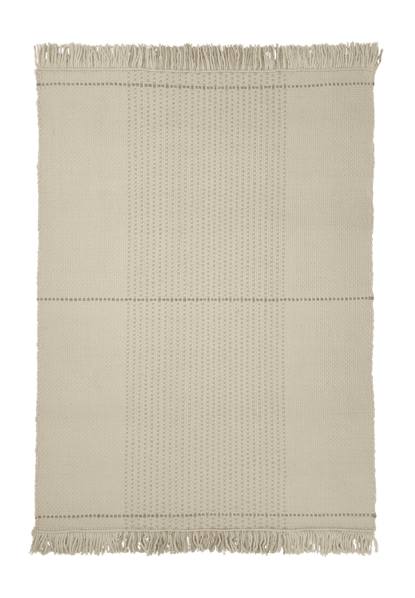 Vit Linie Design-matta i fantastiskt fin modell.