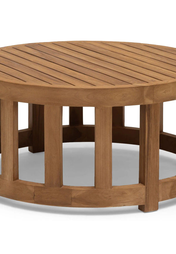 Trendig soffbord i teak från Hillerstorp.