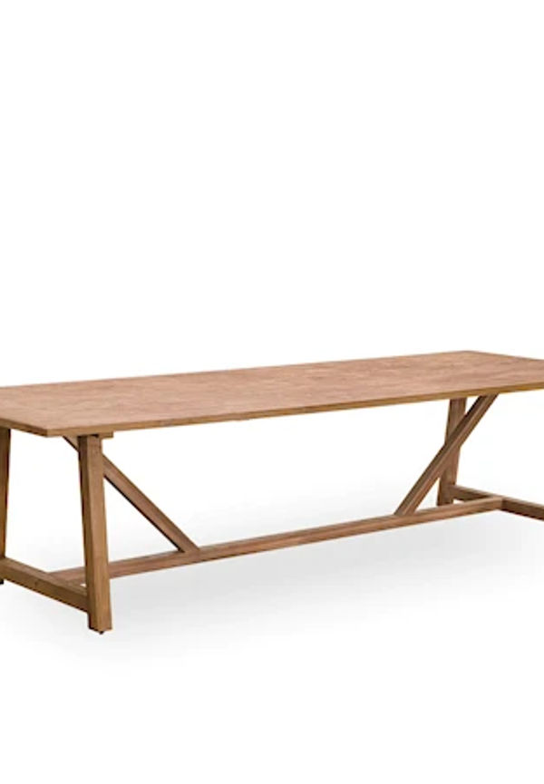 Superfin brun bord i teak från Sika Design.