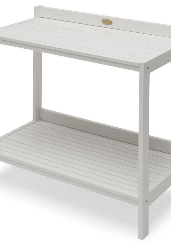 Vit Hillerstorp-arbetsbänk i jättefin modell.