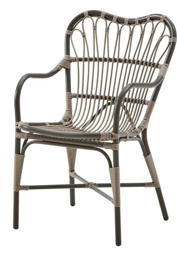 Komfortabel utestol i aluminium från Sika Design.