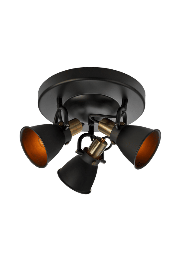 Fin svart taklampa 2025 från Markslöjd.