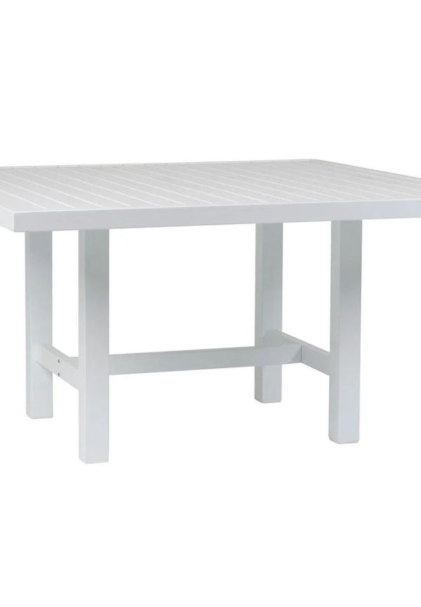 Fantastiskt snygg aluminiumbord i vitt från Fri Form.