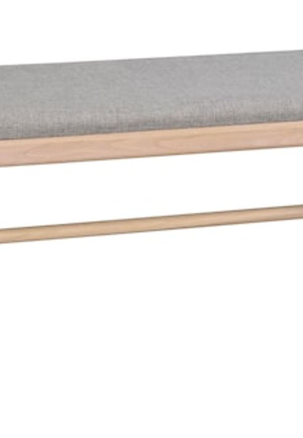 Vit Rowico Home-bänk i ek i elegant modell.