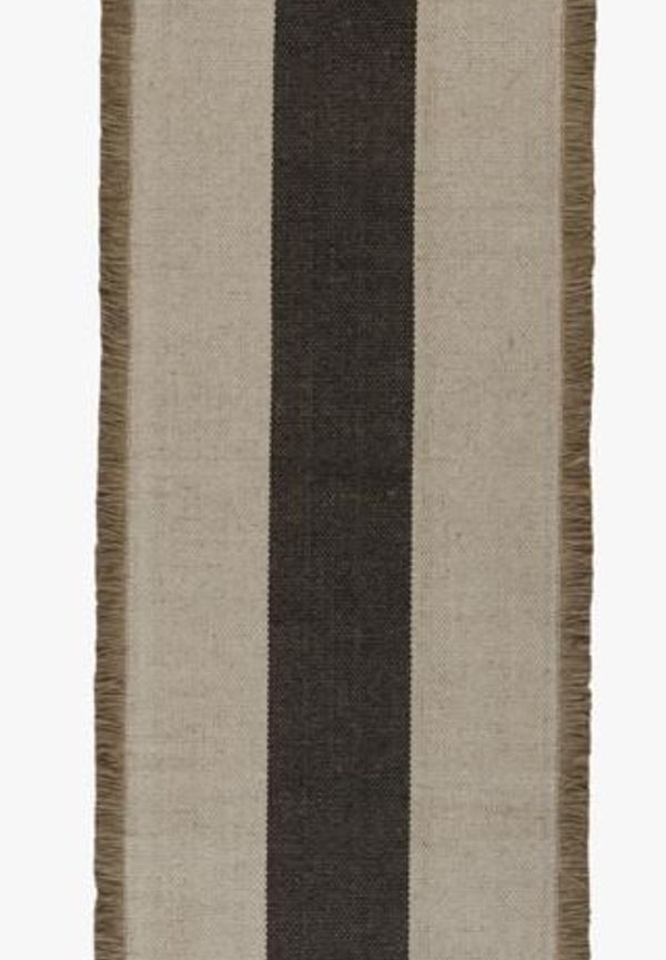 Riktigt trendig bomullsmatta i svart från hemtex.