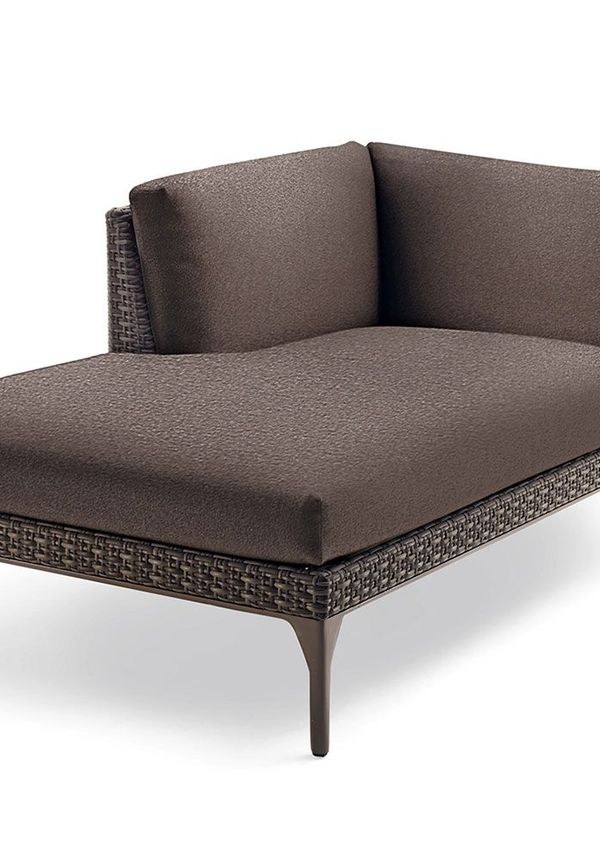 Fantastiskt snygg brun möbel i aluminium från Dedon.