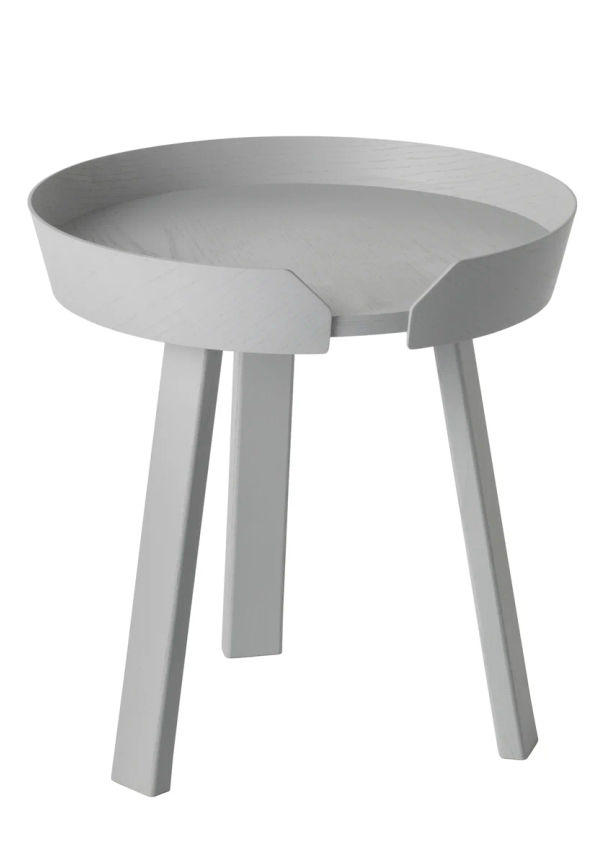 Stilren grå sidobord 2025 från Muuto.