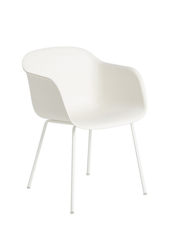 Vit Muuto-stol i exklusiv modell.