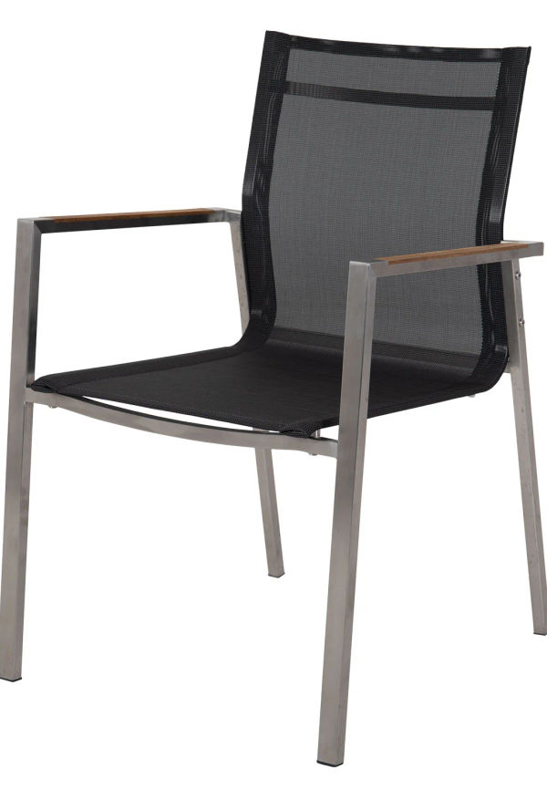 Otroligt fin brafab matgrupp i grå färg gjord i teak.