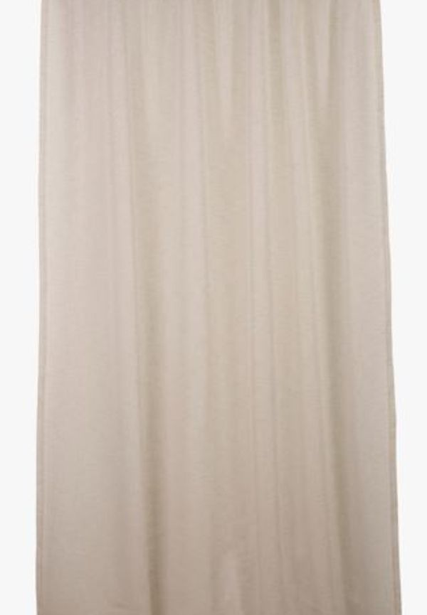 Klassisk hemtex gardin i beige färg gjord i linne.
