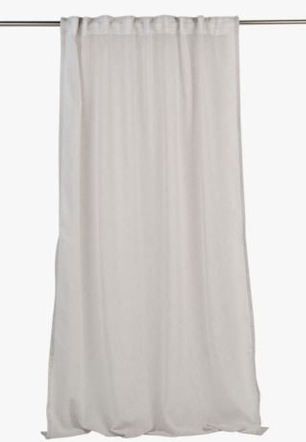 Ljusbeige hemtex-julgardin i superfin modell.