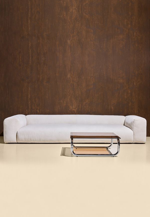 Vit Pastill-soffa i skön modell.