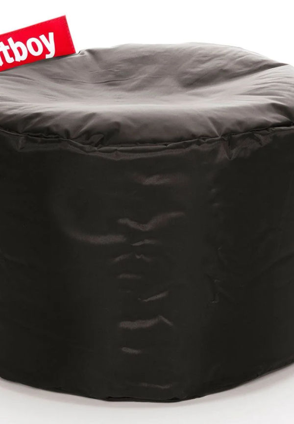 Komfortabel svart pall 2025 från Fatboy.