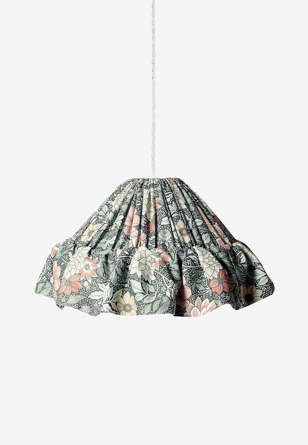 Grön PR Home-glödlampa i elegant modell.