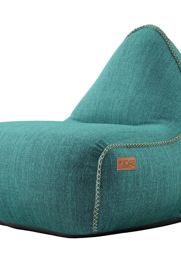 Grön Sackit-fåtölj i fantastiskt snygg modell.