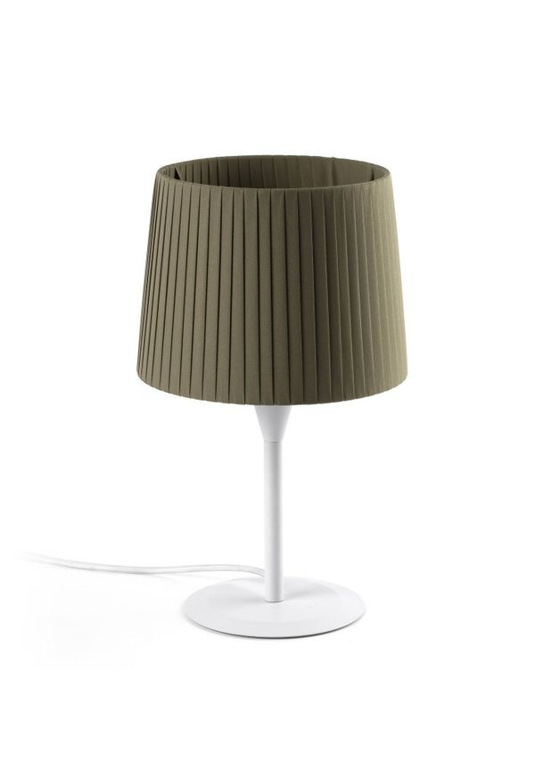 Moderiktig vit bordslampa 2025 från Faro Barcelona.