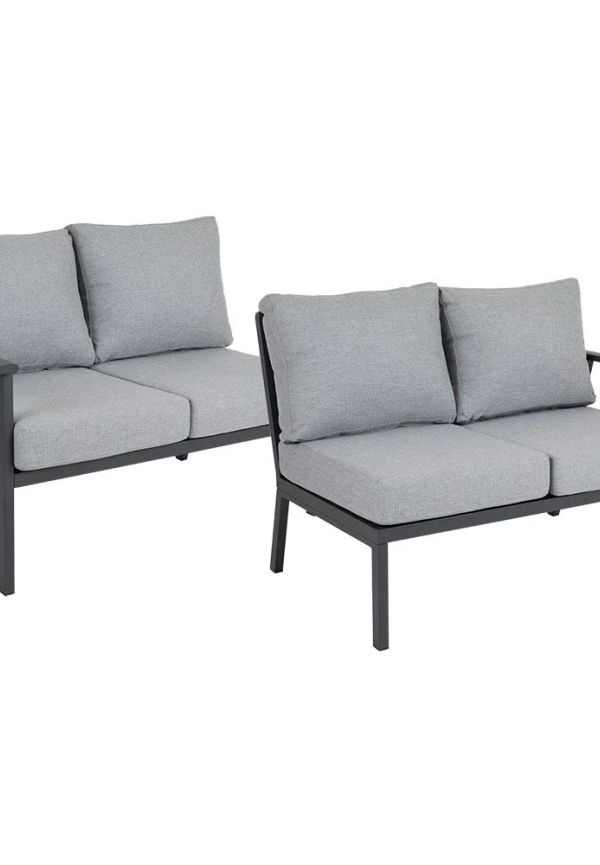 Smickrande brafab matbord i svart färg gjord i aluminium.