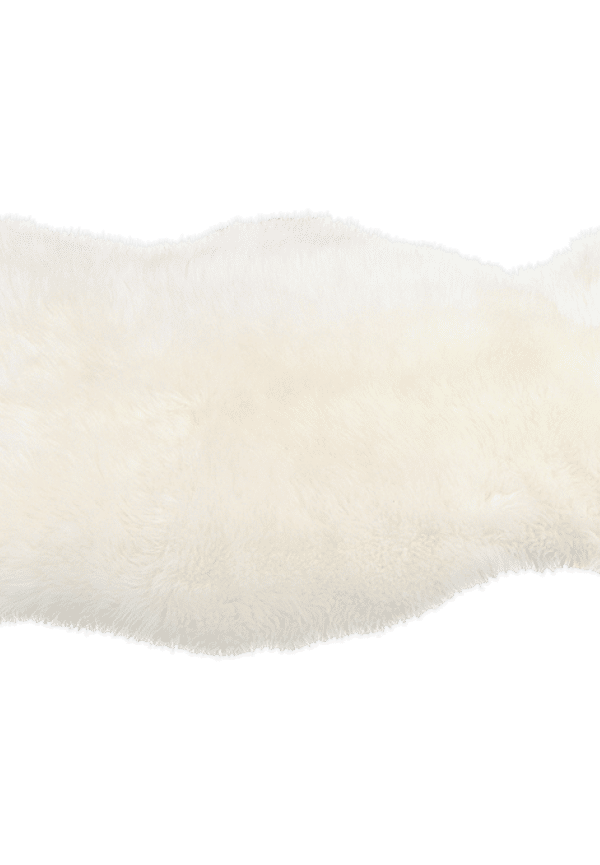 Vit Shepherd-skinnmatta i otroligt fin modell.