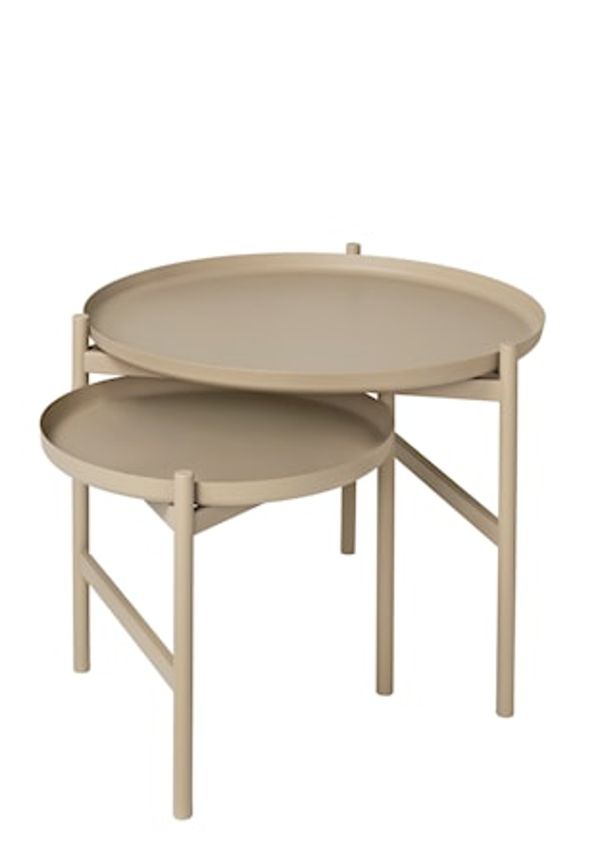 Riktigt snygg järnsoffbord i beiget från Broste Copenhagen.