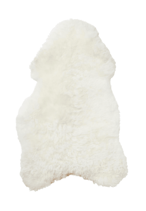 Skinnwille fårskinnsmatta som passar perfekt till sommaren 2025!