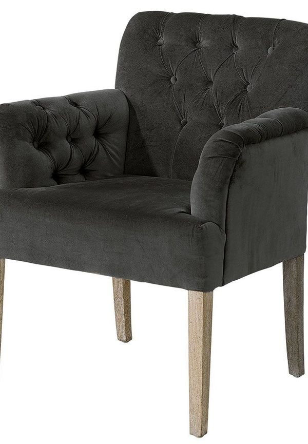 Grå Artwood-matstol i komfortabel modell.