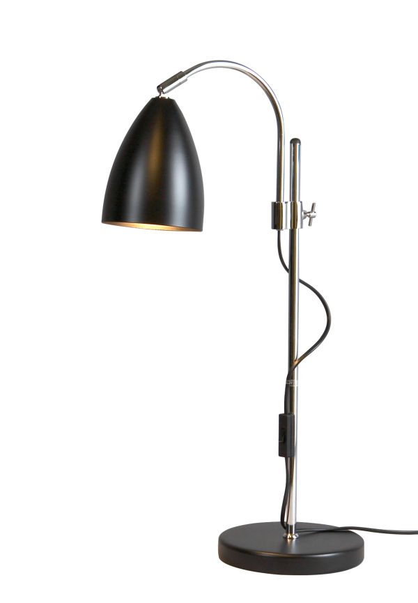 Komfortabel svart bordslampa 2025 från Belid.