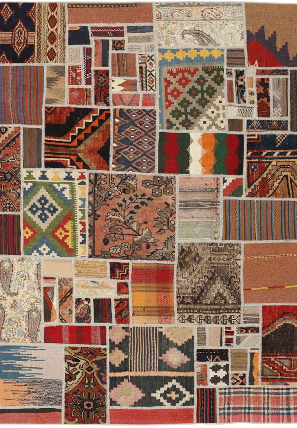 Flerfärgad ullmatta som passar perfekt till våren 2025!