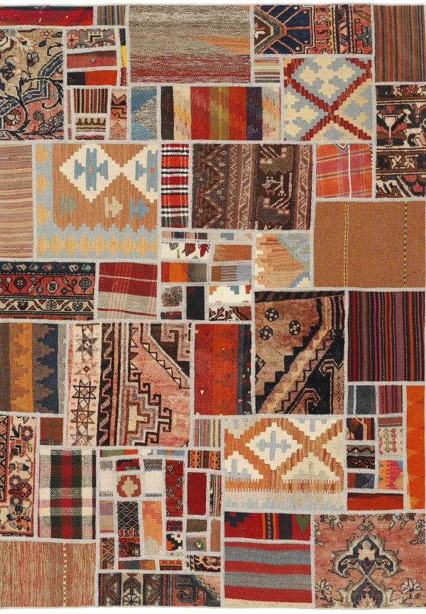 Flerfärgad ullmatta som passar perfekt till våren 2025!