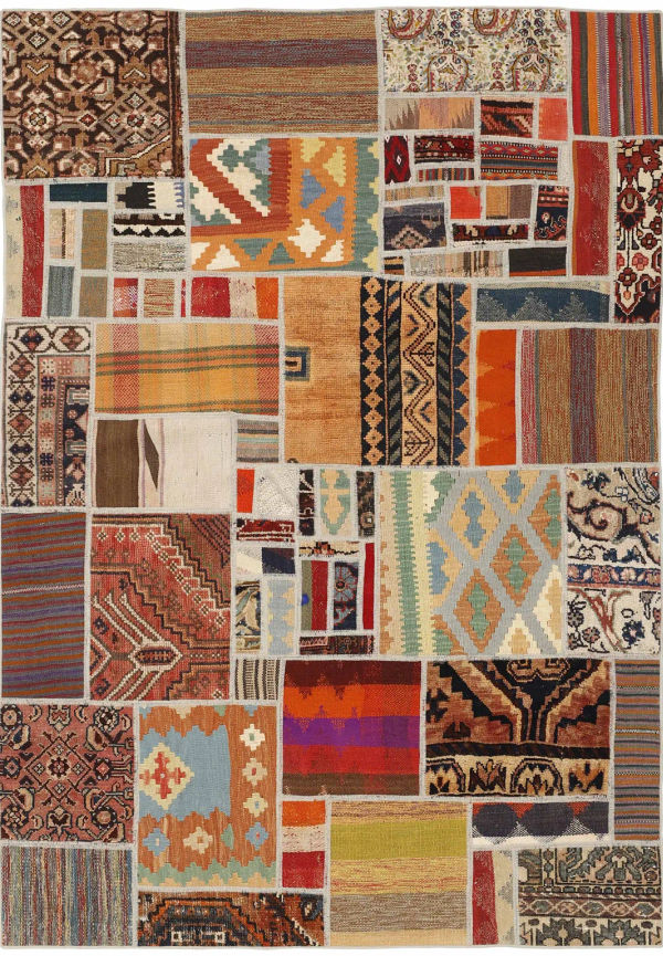 Flerfärgad ullmatta som passar perfekt till våren 2025!