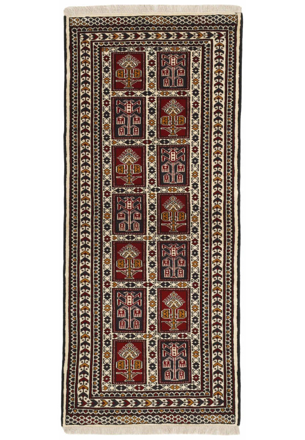 Flerfärgad ullmatta som passar perfekt till våren 2025!