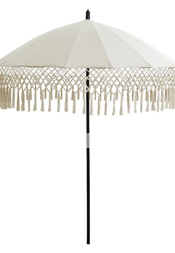 Härlig utemöbel i beige färg gjord i bomull.