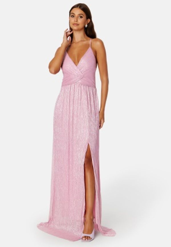 Trendyol Leah Glitter Maxi Dress Pink 40