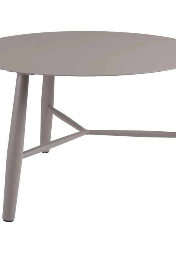 Beige Brafab-aluminiumsidobord i snygg modell.