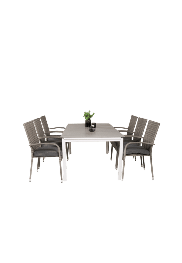 Grå Venture Home-aluminiumbord i vacker modell.