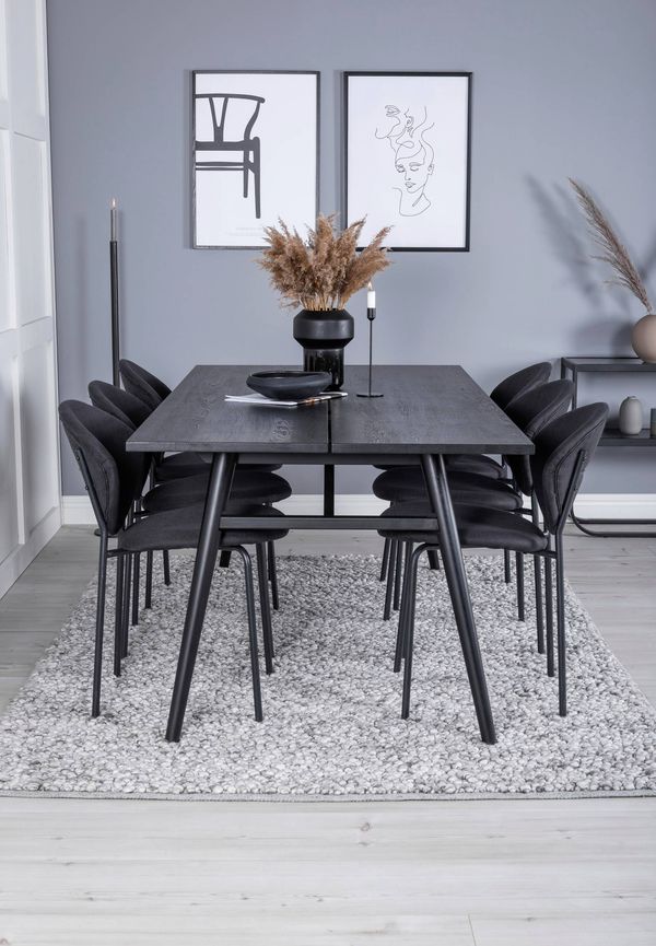 Modern svart matbord 2025 från Venture Home.