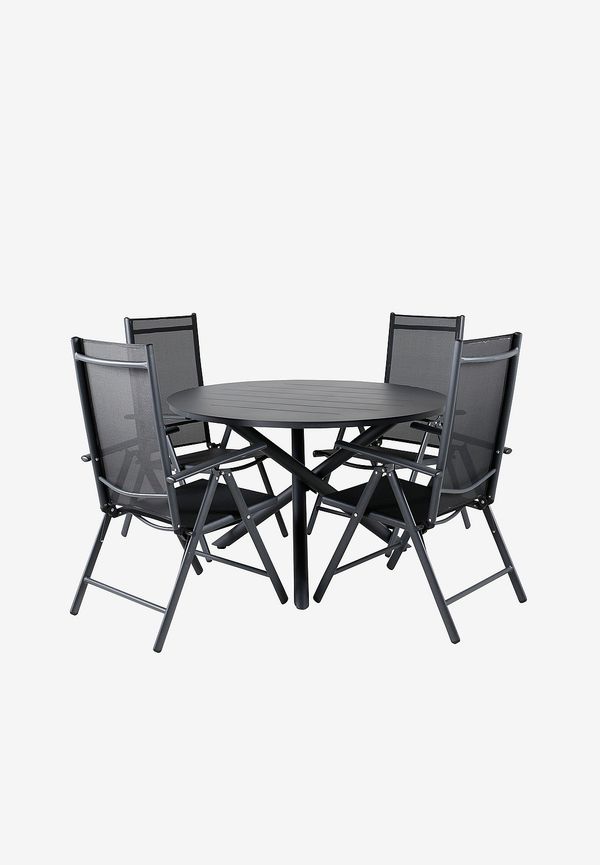 Klassisk svart aluminiumstol 2025 från Venture Home.
