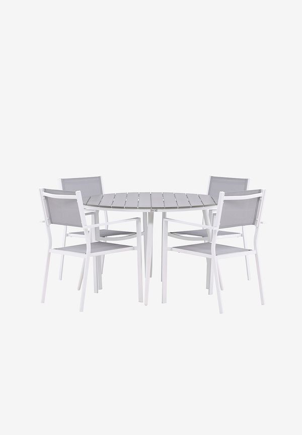 Supersnygg aluminiumstol i grått från Venture Home.