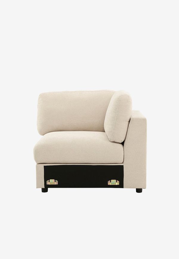 Beige Venture Home-hörnsoffa i fantastiskt snygg modell.