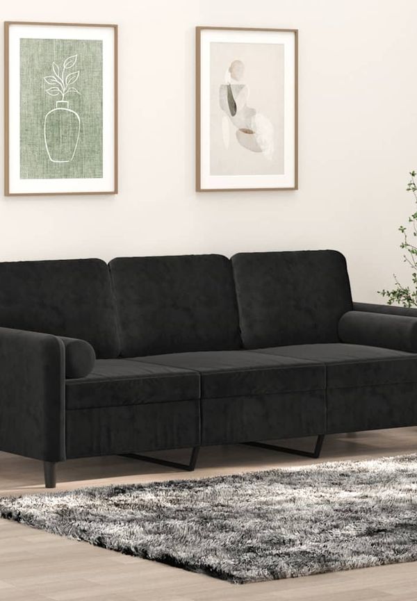 Söt soffa i svart från vidaXL.