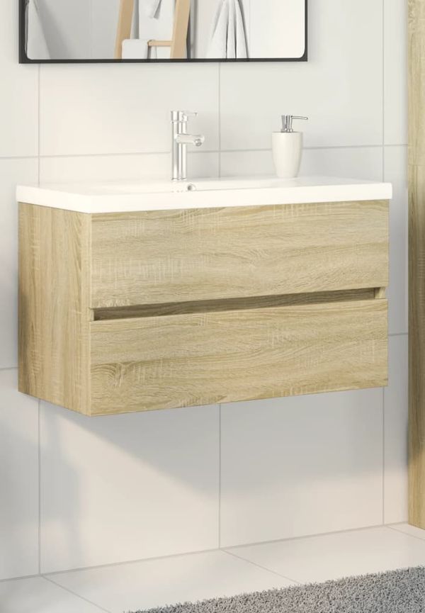 Vacker brun badrumsmöbel 2025 från vidaXL.