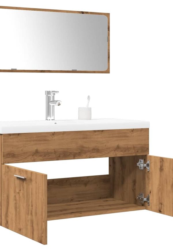 Snygg vidaxl möbel i brun färg gjord i ek.