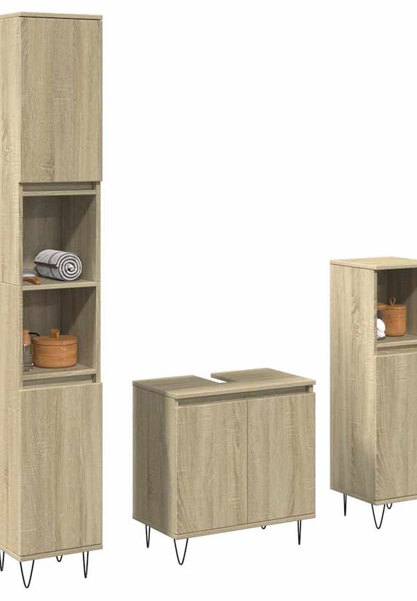 Snygg brun badrumsmöbel 2025 från vidaXL.