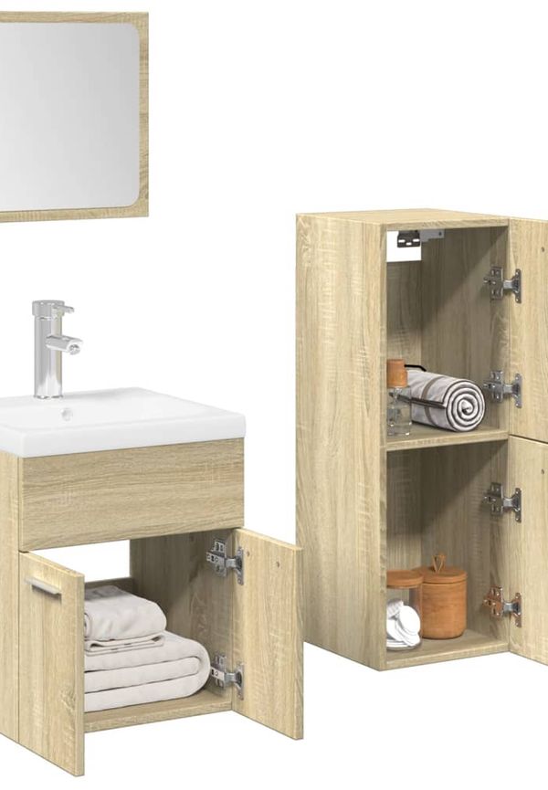 Modern vidaxl möbel i brun färg gjord i ek.