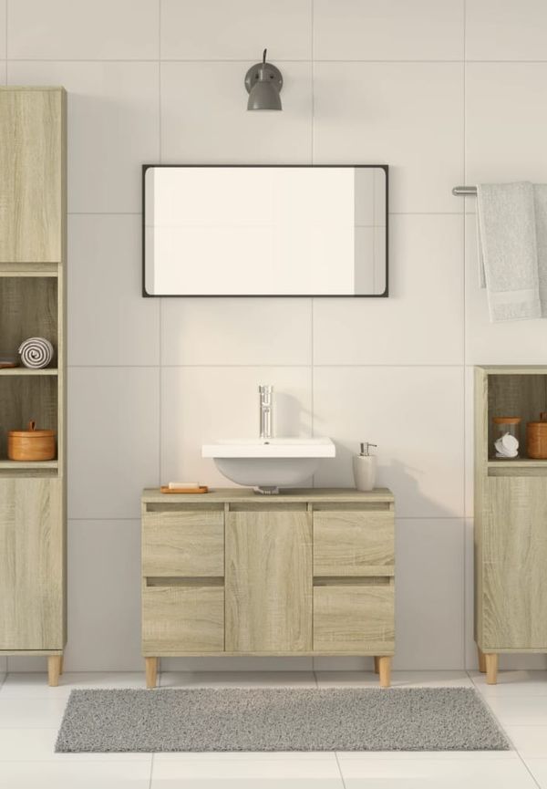 Modern vidaxl möbel i brun färg gjord i ek.