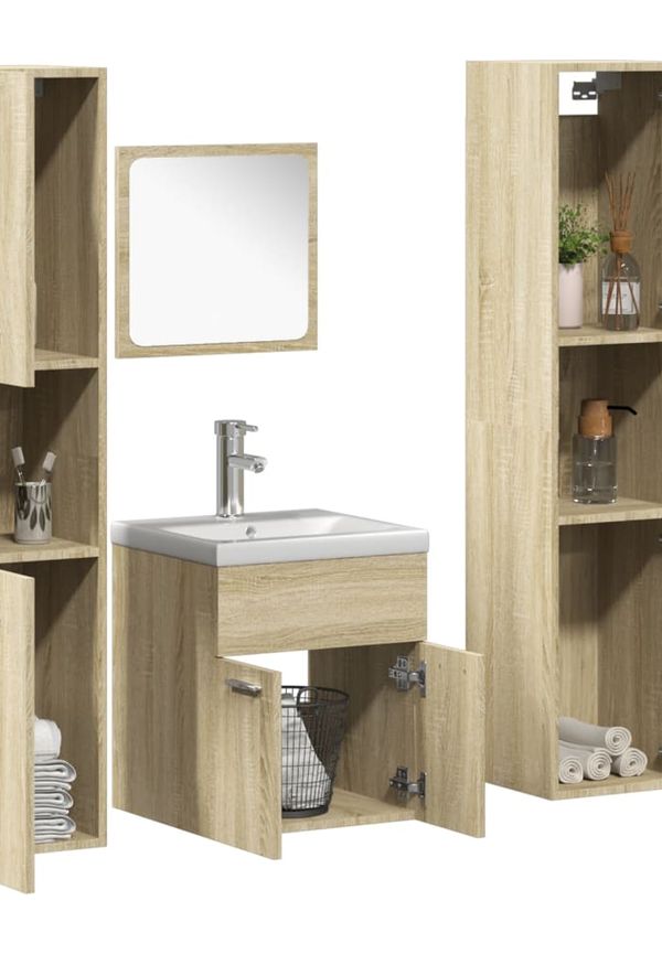 Klassisk brun badrumsmöbel 2025 från vidaXL.