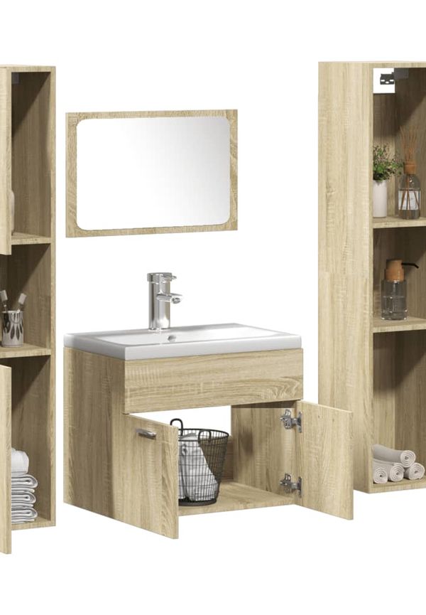 Badrumsmöbel i ek som passar perfekt till hösten 2025!