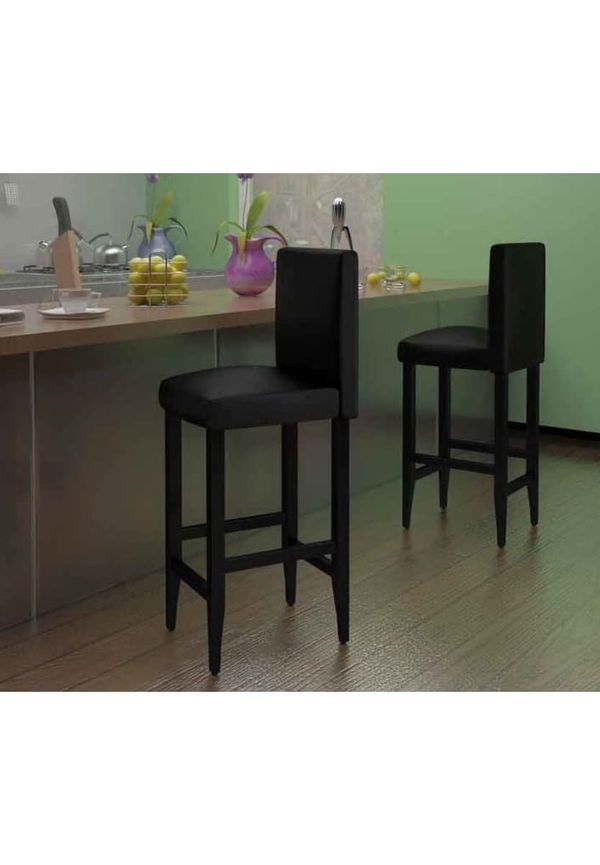 Svart vidaXL-barstol i riktigt trendig modell.