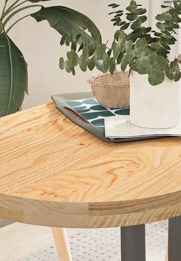 Trendig ekmatbord i brunt från vidaXL.