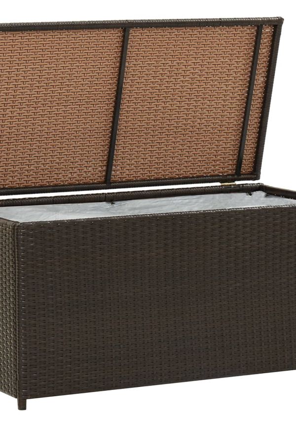 Smickrande förvaringslåda i brunt från vidaXL.