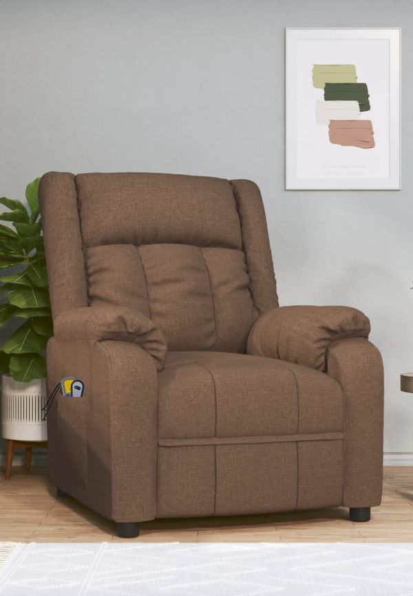 Brun VidaXL fåtölj som passar perfekt till sommaren 2025!